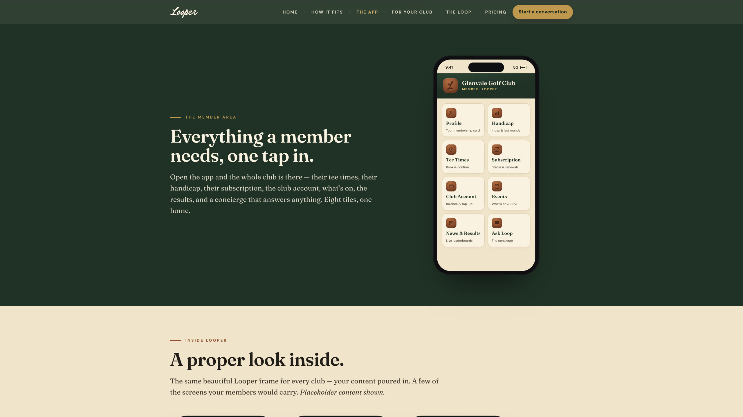 Looper — screen 2